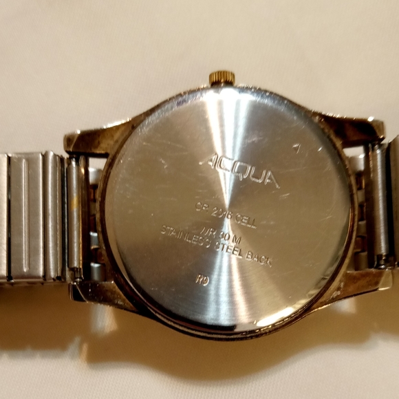 Acqua Indiglo Men's Steel Gold Tone Watch - Picture 2 of 10